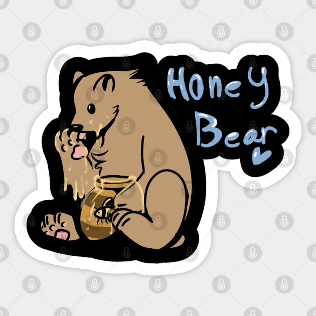 Honey Bear Sticker by The Essential Dojo